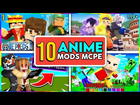 Top 10 Anime mods  for minecraft pocket edition 1.19+ Best Anime addon for Mcpe | Criptbow Gaming |