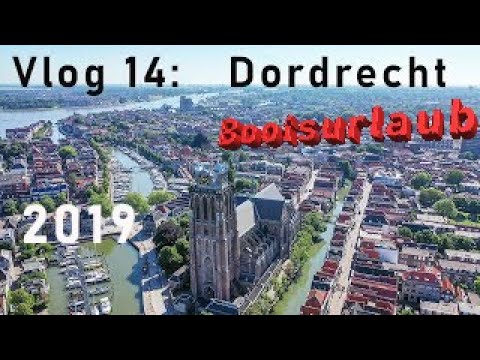 Vlog 14:  Bootsurlaub 2019 - Dordrecht - Bootfahren von Dintelmond - Drohnenflug am Ende