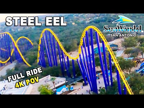Front row point of view footage of Steel Eel
