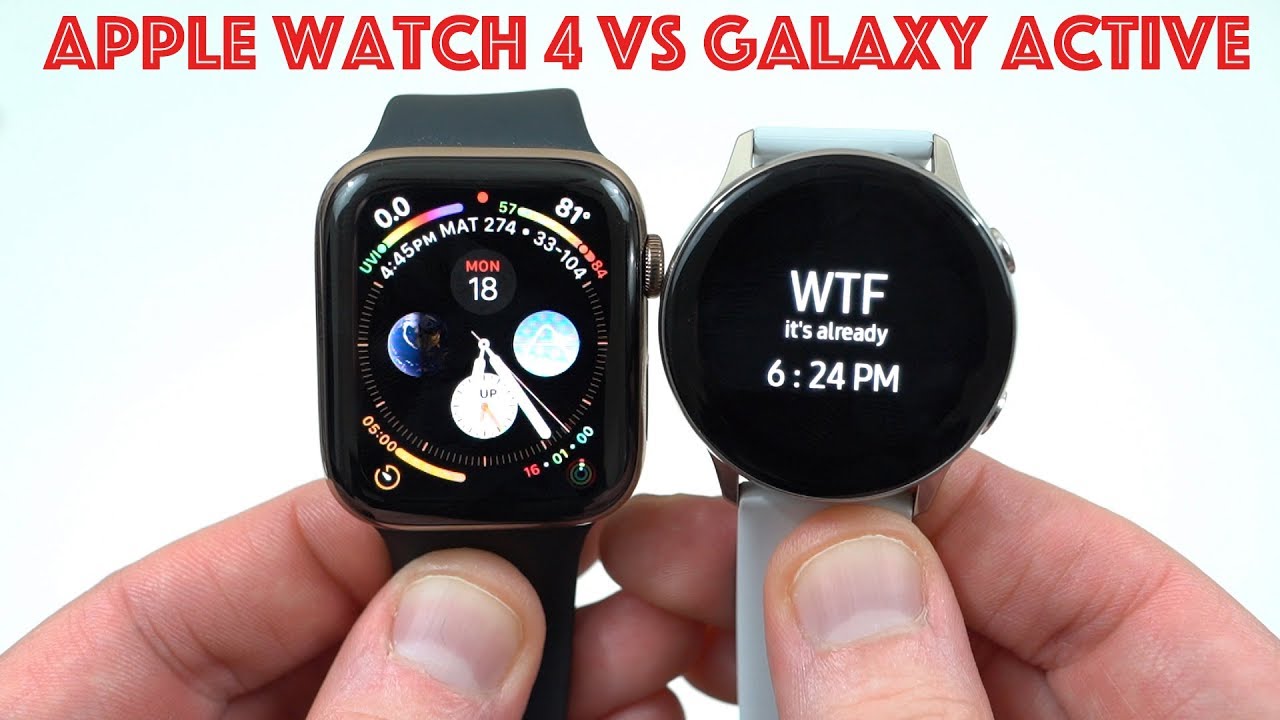 Apple Watch Series 4 LTE vs Samsung Galaxy Watch Active