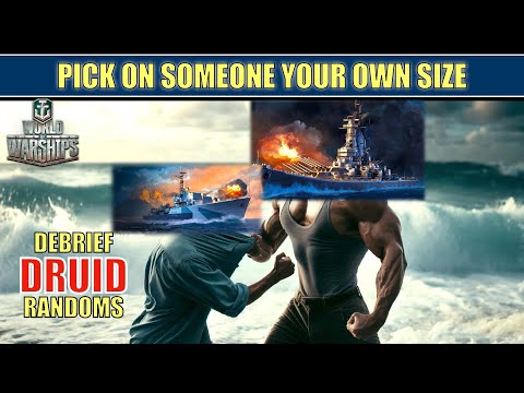 Destroyer Druid vs Maine 200k damage punch the biggest guy in the room #worldofwarships