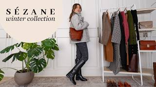 Sézane Winter Try On | NEW Coats, Jackets, Sweaters, Leather Boots, and Pants that work for petite!