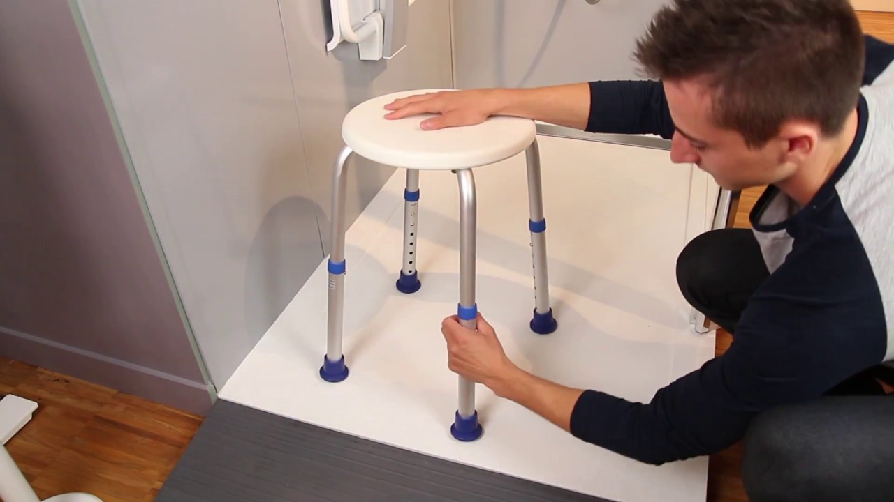 Tabouret de douche Jinny - Sécuriser la prise de douche des personnes à mobilité réduite