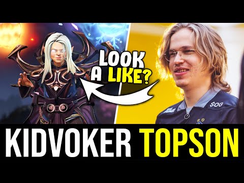 Topson tries TI10 Kidvoker Persona - Look a Like?! DOTA 2