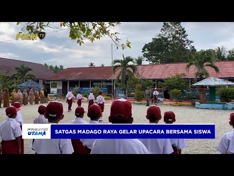 SATGAS MADAGO RAYA GELAR UPACARA DI SDN 6 KASIGUNCU, TANAMKAN JIWA NASIONALISME SEJAK DINI