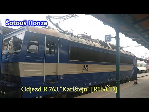 R 763 Karlštejn [R16/ČD] - odjezd | Plzeň, hlavní nádraží | 12.6.2018