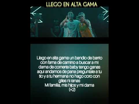 Llego en alta gama letra