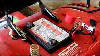 Troy Bilt Bronco Battery Installation