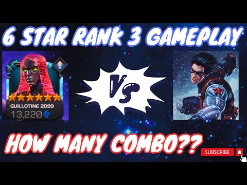6 Star R*3 Guillotine 2099 vs Winter Soldier Gameplay | In How Many Combo ? | MCOC @Rahulmarvelmeow