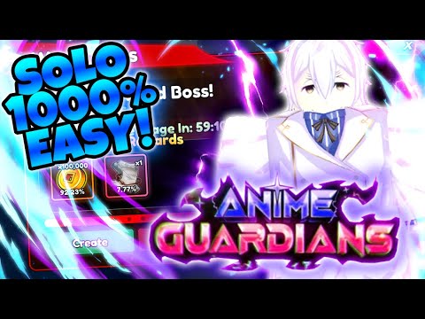 How To EASILY SOLO The 1000% Difficulty "Three Gods"  Stage in Anime Guardians!!