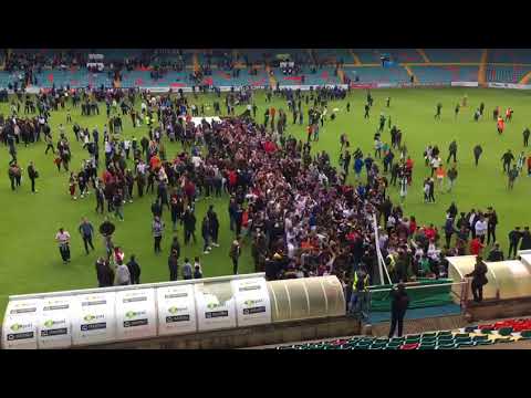 Celebración del Play Off por parte del CF Salmantino en El Helmántico (II)