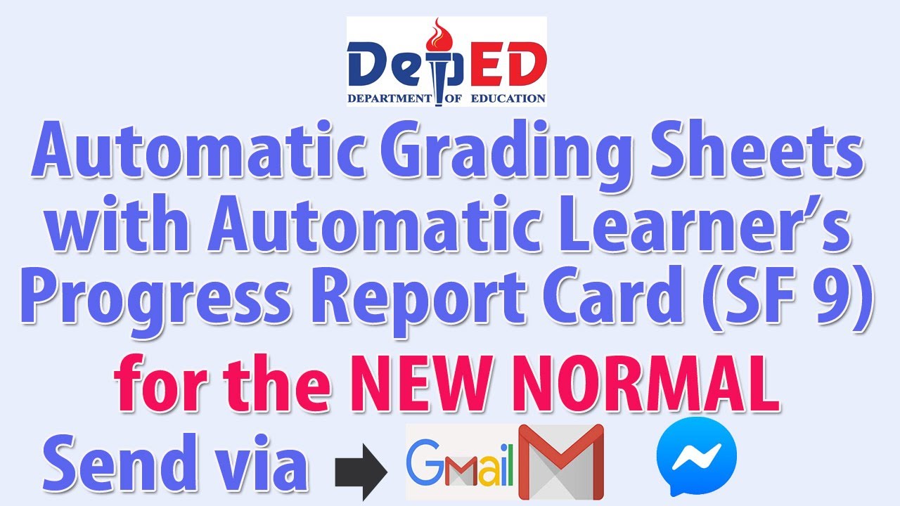 Automatic Grading Sheets with Automatic Learner's Progress Report Card | NEW NORMAL