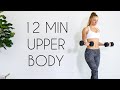 12 MIN UPPER BODY WORKOUT - Intense Shoulders, Back, Chest, & Arms!