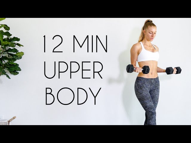 12 MIN UPPER BODY WORKOUT – Intense Shoulders, Back, Chest, & Arms!