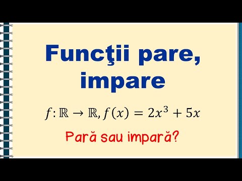 IX Even functions, odd functions | Matera.ro