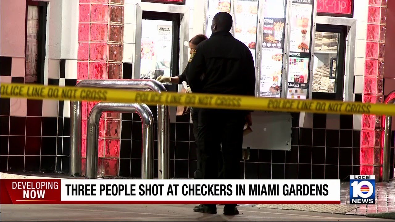 Police: 3 injured at Checkers in Miami Gardens