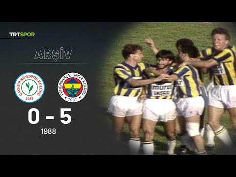 Nostalji - Özet | Rizespor - Fenerbahçe (1988-89) Aykut Kocaman'dan tam 4 gol