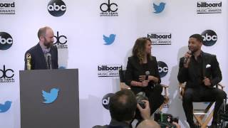 Jussie Smollett Answers Chuey Martinez's (CNN) Twitter Question - BBMA Nominations 2015