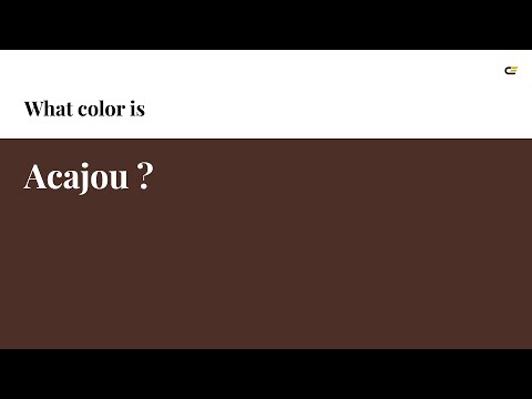 Acajou color #4c2f27 hex color - Red color - Cool color 4c2f27