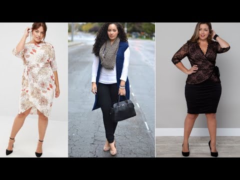 Combinaciones de ropa moderna para mujeres gorditas  /TALLA PLUS SIZE / Fashion Love