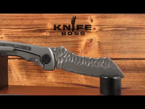 KnifeBoss zavírací damaškový nůž Raptor EDC VG-10