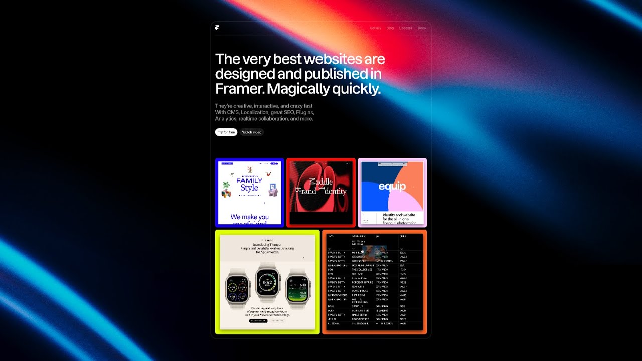 Framer Update: Layout Templates