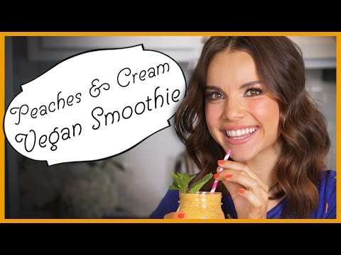Ingrid Dishes | Peaches and Cream Smoothie | Recipes from Missglamorazzi