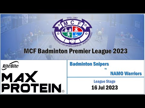 Badminton Snipers vs NAMO Warriors | MBPL 2023 | League Stage