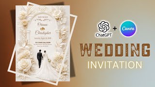 AI Wedding Card Design in Minutes | ChatGPT + Canva Workflow (Beginner Friendly)