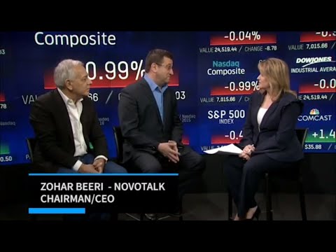Zohar Beeri, CEO of Novotalk - interview on NASDAQ TV logo
