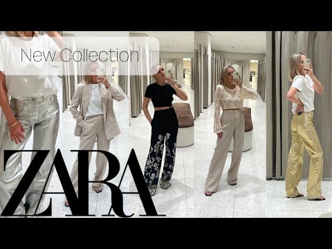 Zara Spring-Summer try on Haul. *Viral Metallic Jeans*