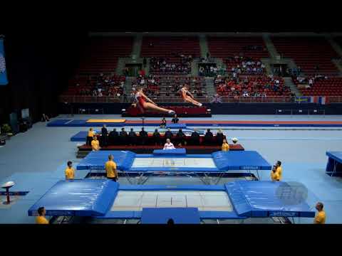 Russian Federation 2 (RUS) - 2017 Trampoline Worlds, Sofia (BUL) - Qualification Synchro Routine 2