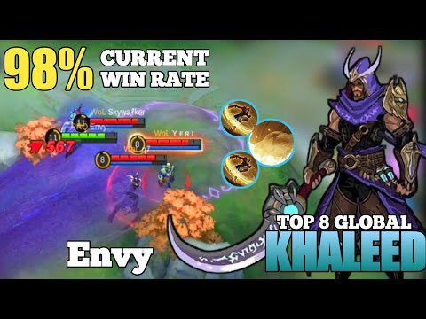 98% Winrate Current Khaleed Gameplay - Build Khaleed Tersakit 2021 - Top 8 Global Khaleed - MLBB