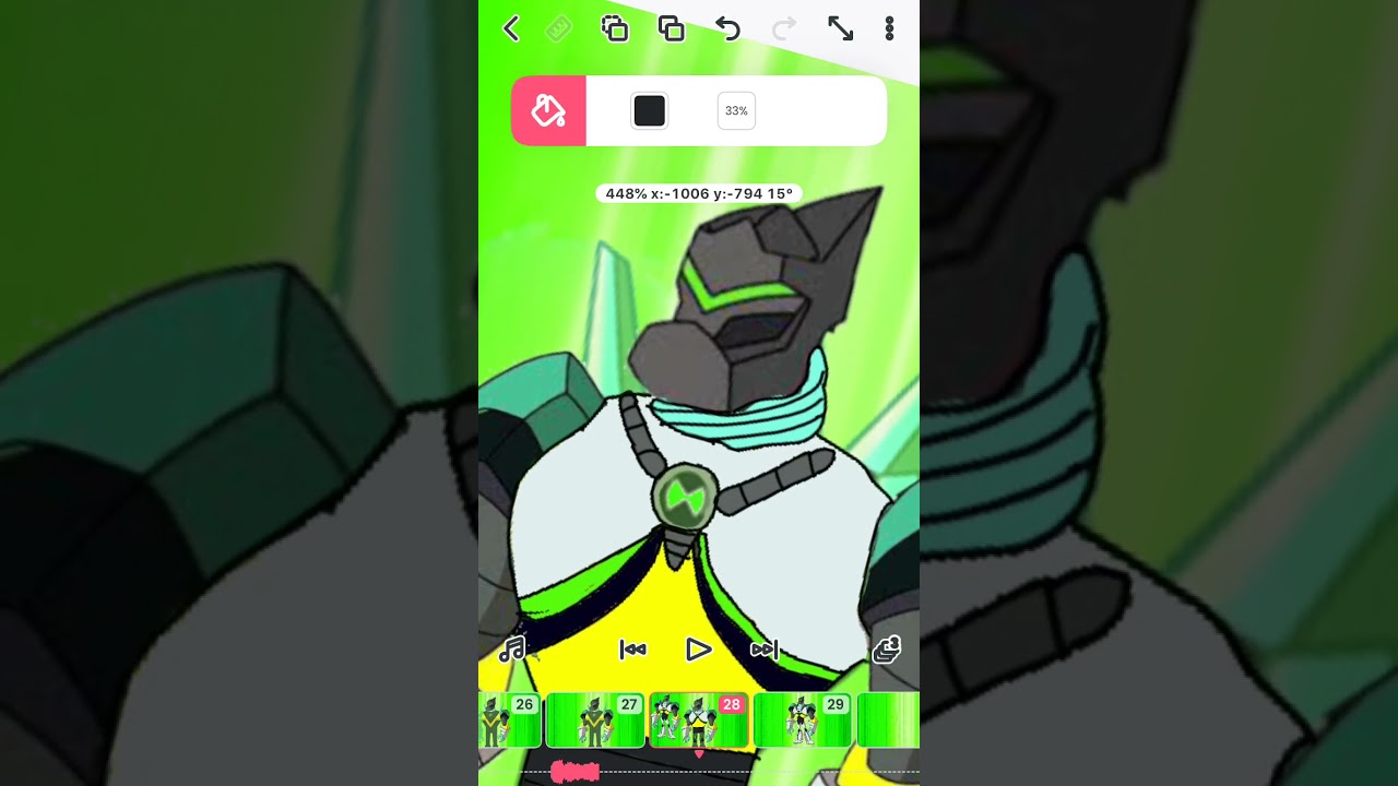 i will make my omni kix diamondhead animation