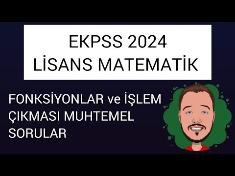 EKPSS MATEMATİK LİSANS - FONKSİYONLAR ve İŞLEM  #ekpss #ekpss2024