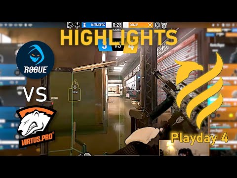 DESTROYED! Rogue vs Outsiders (VP) - HIGHLIGHTS - Playday 4 - EUL 2022 Stage 2 - R6 Esport
