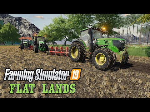 Making 2 New Mega Fields on Flat Lands - Farming Simulator 19 Timelapse