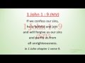 1 John 1 : 9 - If we confess our sins - w accompaniment (Scripture Memory Song)