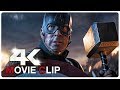 Captain America Lifts Thor's Hammer Mjolnir Scene - AVENGERS 4 ENDGAME (2019) Movie CLIP 4K