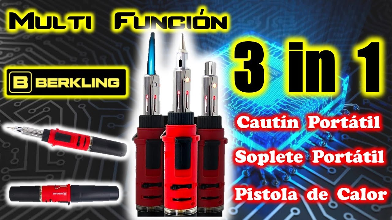 Cautín de gas butano | Berkling | Weller | Pistola de Calor de gas butano | Soplete de gas butano