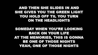 [Lyrics] Tim McGraw - One of Those Nights (New single!)
