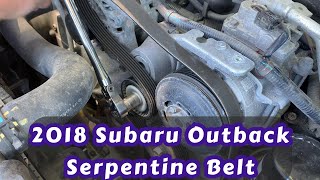 2018 Subaru Outback Serpentine Belt Replacement 2.5L