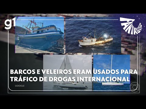 Barcos e veleiros eram usados para traficar drogas para a África e Europa