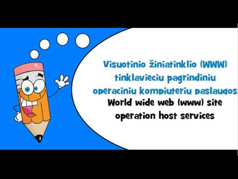 Lithuanian words #Theme = Internet services