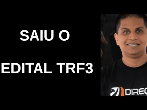 Análise do edital do Concurso TRF3 [URGENTE]