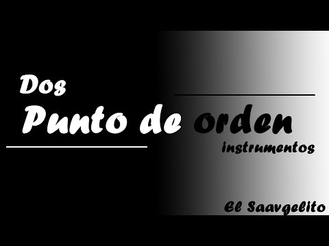 Xcentrico HHC - Punto de orden  (Dos instrumentos) Video Lyrics
