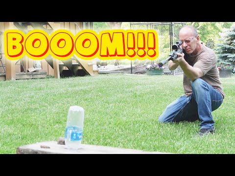 Shooting Exploding Water Bottles with the Gamo Magnum Gen3