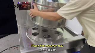How to use Lestov 7 holes commercial induction food steamer #lestov #commercialinductioncooker