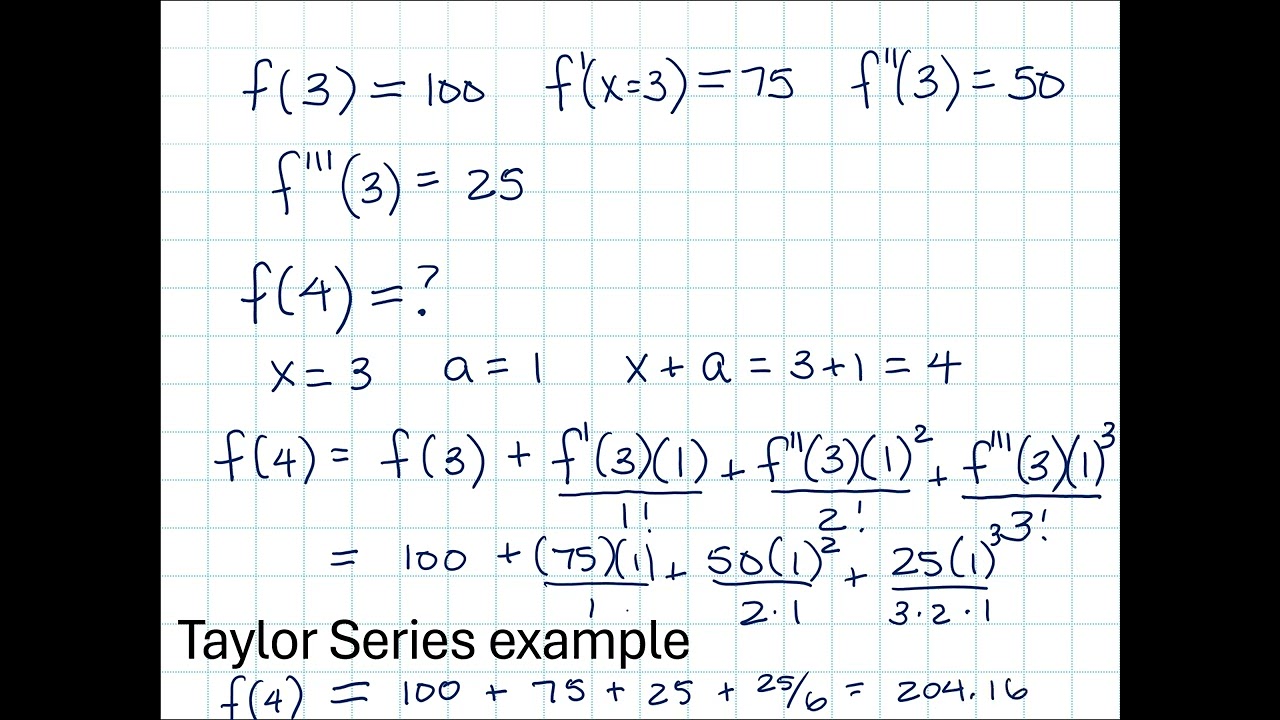 Module 8, Video 2: Taylor Series