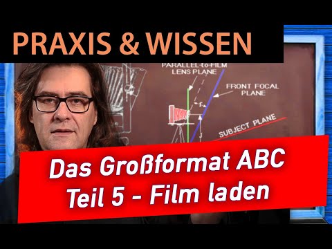 📷  Analoge Fotografie: Einfacher Einstig ins Großformat - Filmhalter richtig laden